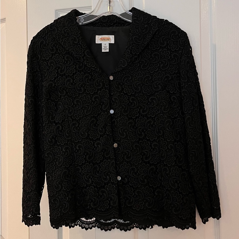 Talbots Black Lace Women's jacket